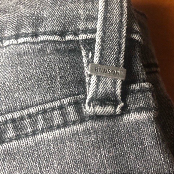 Hudson Dark Grey Barbara Super Skinny Jeans - Picture 5 of 13